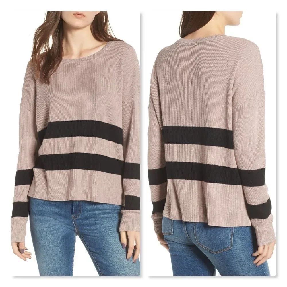 Nordstrom BP Varsity Stripe Sweater sz XL